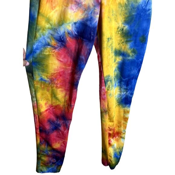 Aria Jumpsuit Women Size Medium Multicolor Hippie Tie-dye Sleeveless Festival - Picture 13 of 15